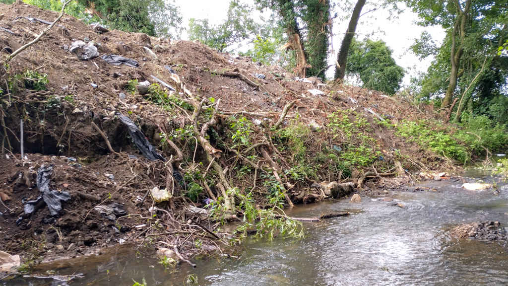 Photo of the spoil heap